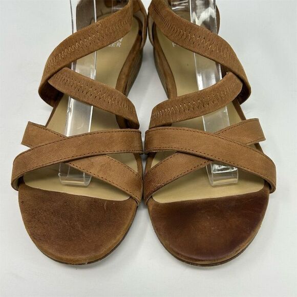 Eileen Fisher Women's Eva Sandal Brown Strappy Size 6.5 Casual Summer - Picture 5 of 12
